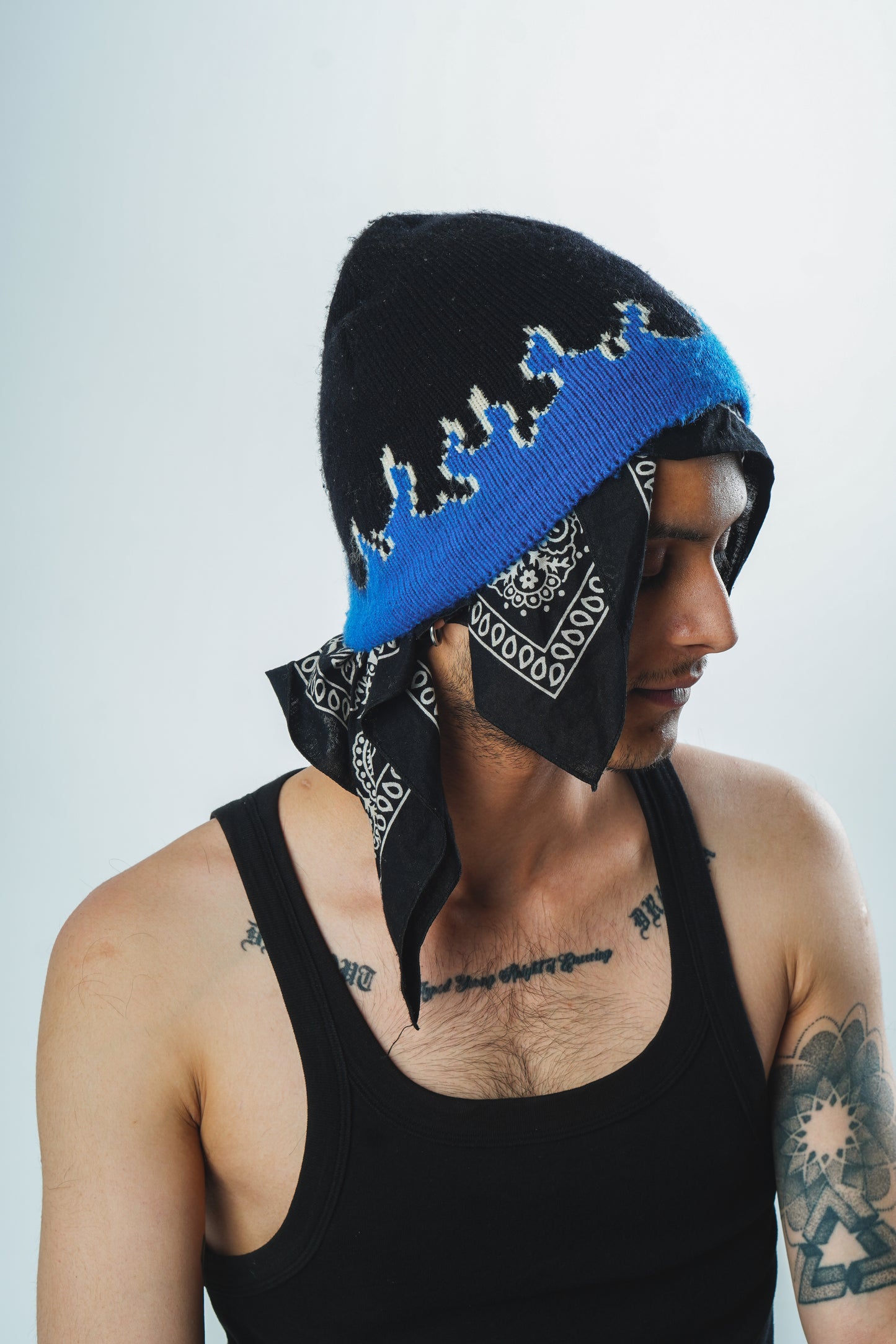 BLUE FIRE BEANIE