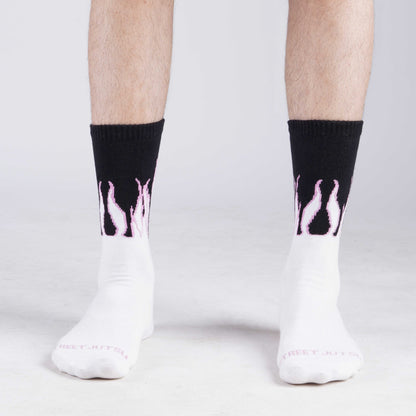 WHITE FLAME SOCKS