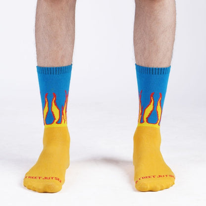 YELLOW FLAME SOCKS