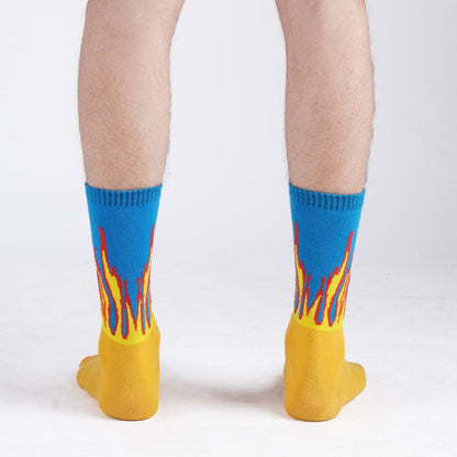 YELLOW FLAME SOCKS