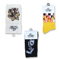 Baaj - checks flame - OG dragon socks