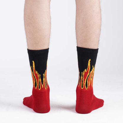 TRASH RED FLAME SOCKS