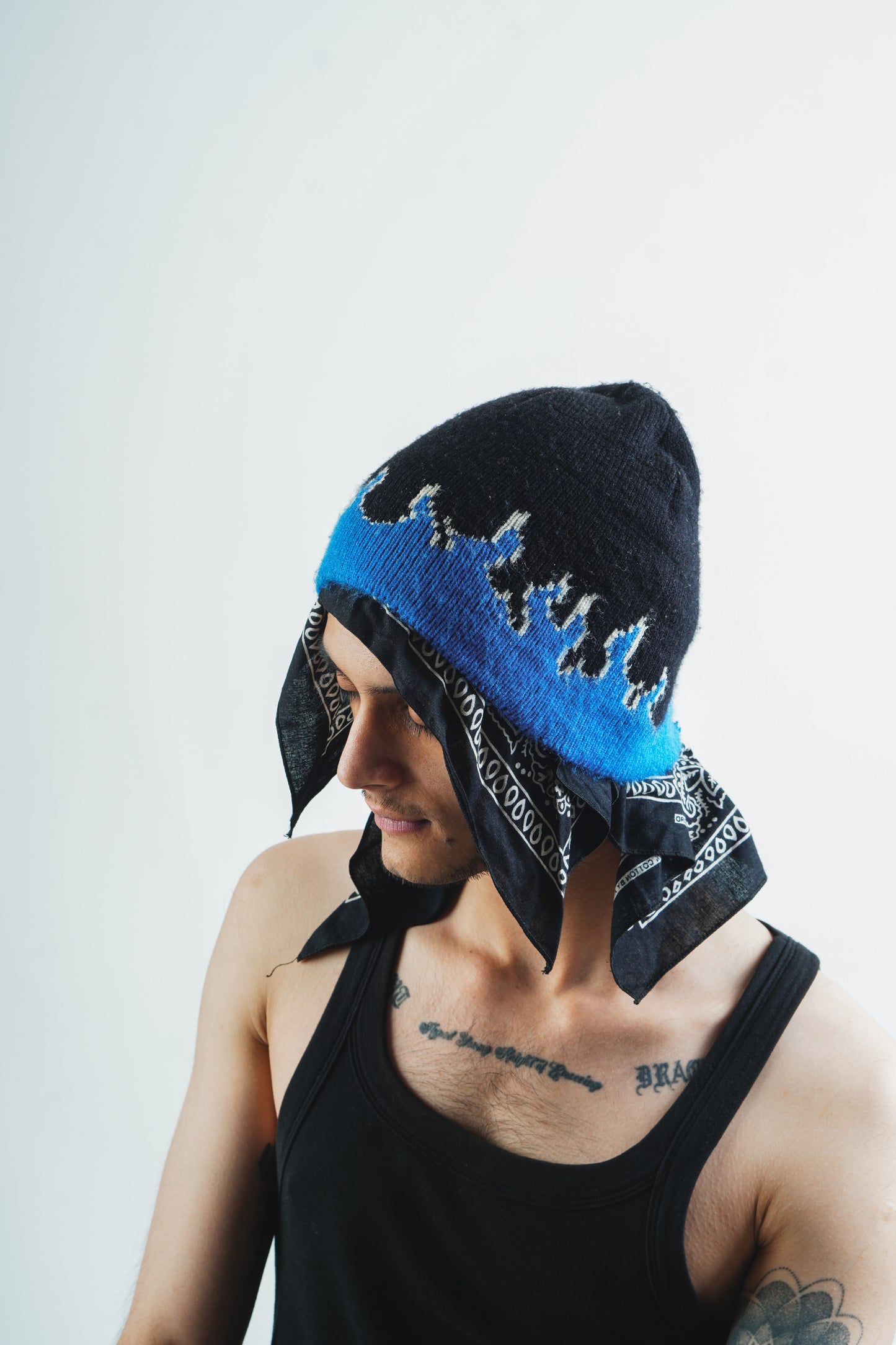 BLUE FIRE BEANIE