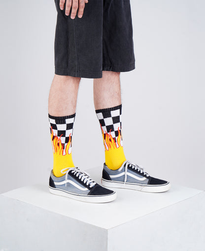 CHECK FLAMES SOCKS