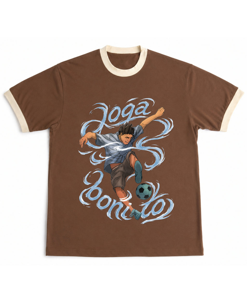 Mousse & Cream Ringer tee Front Design