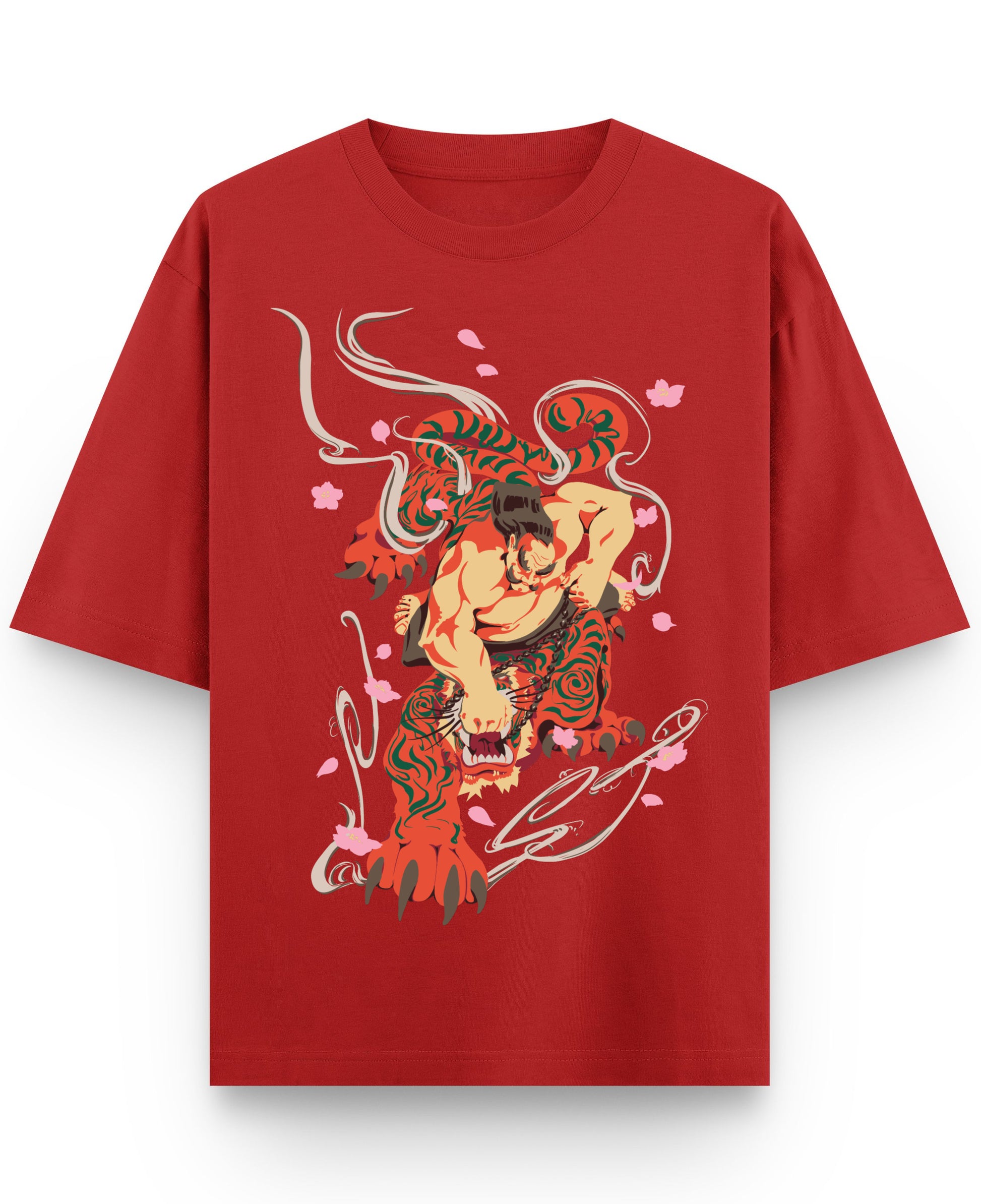 Red Oversized T-shirt Front Design